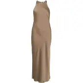 Vila Viravenna S/L Ankle Dress - Noos/Oc - Brown - 44