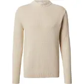 Selected Slhdane Ls Knit Structure Crew Neck Noos - Cream - L