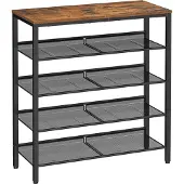 Vasagle Baarijakkarat selkänojalla 73 cm korkea istuin 2-pack - Rustic Brown ja Svart