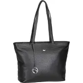 Braun Büffel Hanna Shopperit S Nahka 38 cm Musta
