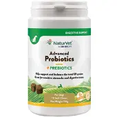 NaturVet 70kpl Advanced Probiotics + koirien täydennysravinto