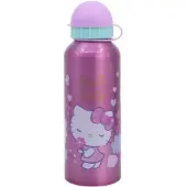Stor Hello Kitty Alumiini Pinkki Kannella Juomapullo 530ml Stor