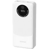 Dudao Powerbank K12Pro 22.5W PD 20000mAh USB-A, USB-C - baltos spalvos