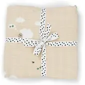 Done by Deer Swaddle Tiny Farm Sand - Beige - 120X 120CM