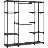 Songmics Helppo koota vaatekaappi 43 x 151 x 166 cm, musta