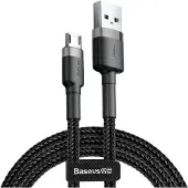 Baseus Cafule USB-Micro USB -kaapeli 2.4A 1m (Harmaa-Musta)