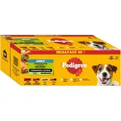 Pedigree 40x100g tuorepussit lajitelma kastikkeessa (4 makua)