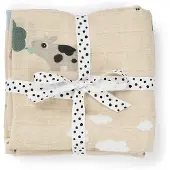 Done by Deer Tiny Farm Musliiniviltti 2-pack, Sand