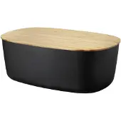 Rig-Tig Leipälaatikko BOX-IT 34 cm, musta, muovi / bambu,