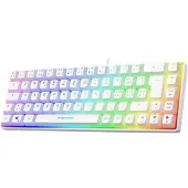 Deltaco GAMING – DK240 CH White Membrane 60% Keyboard semi transparent case (GAM-158-W-CH)