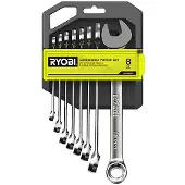 Ryobi RHWR8PC 8-osainen kiintolenkkiavainsarja