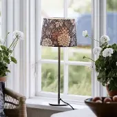 PR Home Pöytävalaisin Base Dahlia, Ruskea/ruoste, Olohuone/ruokailutila, Metalli