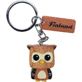 Happy Orange Happy Traveler Pöllö kuutiopää puuavaimenperä