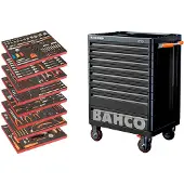 Bahco työkaluvaunu 1477K9, musta, 9 laatikkoa ja 319 työkalua