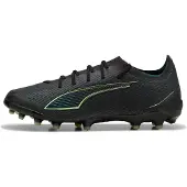 Puma Ultra 6 Ultimate AG Eclipse - Musta/Vihreä/Green Terrain - Tekonurmi (AG), koko 44