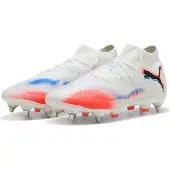 Puma Future 8 Pro Sg Untamed - Valkoinen/musta/hehkuva Punainen - Pehmeä Nurmi (Sg), koko 41