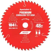 Specialist+ 184x48tx20/16 Mm Cordless Premium Puunleikkuulevy