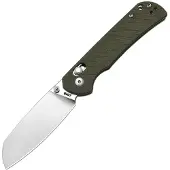 CJRB Lyrid J1953-GN Stonewashed AR-RPM9, Blue G10, pocket knife