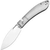 CJRB Sasaya J1959G-GY Satin S35VN, Milled Titanium, pocket knife