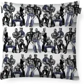 Finlayson Tom of Finland Blue Squad koristetyynynpäällinen