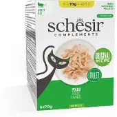 Schesir 12x70g Complements fileet hyytelössä tonnikala kissan märkäruoka