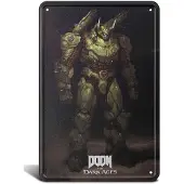 DEVplus Doom Pimeän Keskiajan Atlan-metallikyltti 20x30 Cm