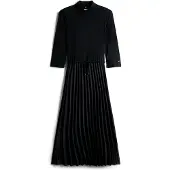 Tommy Hilfiger Slim 5X2 Rib Mix Midi Drs - Black - XXL