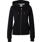Superdry for woman. W2012477A Sweatshirt Essential Logo Ziphood HB black (XL), Casual, Cotton