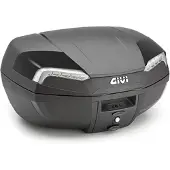 Givi TOPCASE E46 RIVIERA MONOLOCK-LEVY 46L Musta/hopea sininen