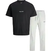 Jack & Jones Oloasu 'JORNORREBRO' musta / meleerattu valkoinen