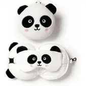 Puckator Relaxeazzz Hello Kitty Plush Travel Pillow & Eye Mask - White - ONE SIZE