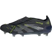 Adidas Predator Elite Fold-over Tongue Fg Electric Stealth - Musta/harmaa/lucid Sitruuna - Nurmi (Fg), koko 40