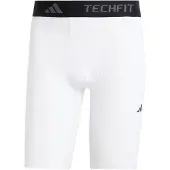 Adidas Urheiluhousut 'TECHFIT Compression Training Short' harmaa / musta / valkoinen