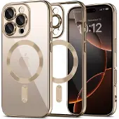 TechProtection MagFlex MagSafe iPhone 16 Pro przezroczysty złoty