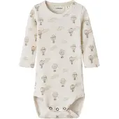 Lil´ Atelier Nbngavo Emo Ls Slim Body Lil Noos - Cream - 62