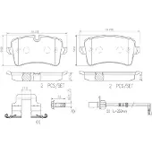 Brembo Jarrupalasarja (4kpl), levyjarru P85120NX
