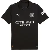 Puma Manchester City F.c. Away Jersey Replica - Black - XS
