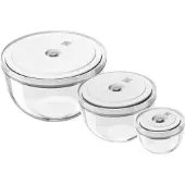 Zwilling Fresh & Save Vakuumskålset Glas 6 Delar. - White - ONE SIZE