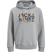 Jack & Jones Collegepaita 'JJGeplas' taivaansininen / harmaa / hummeri / musta