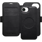 Screenor First 2-in-1 MagSafe -lompakkokotelo, iPhone 16e, Musta