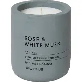 Blomus Scented Candle Flintstone Rose White Musk 114 g