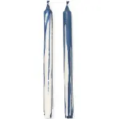 Ferm Living Dryp steariinikynttilä 2-pack Deep Blue