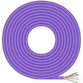 Aisens - A135-0748 - RJ45 LSZH Cat.6 UTP Rigido AWG23 CCA (metalliseos) verkkokaapeli, violetti, 305M
