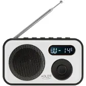 Adler FM-radio, jossa on PPL ja LCD-näyttö