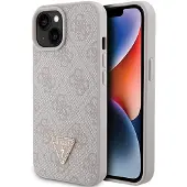 GUESS Guhcp15sp4tdpp Iphone 151413 6.1 Leather 4g Triangle Strass Puhelinkotelo