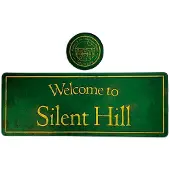 Fanattik Silent Hill Desk Pad & Coaster Set, hiirimatto + lasialunen