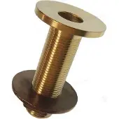 Goldenship Flat Head Brass Thru Hull Kultainen 3/8´´