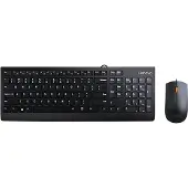 Lenovo 300 näppäimistö Hiiri mukana Universal USB QWERTY US English Black