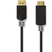 Nedis 3 m DisplayPort - HDMI kaapeli