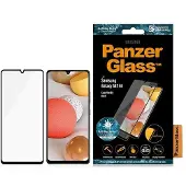PanzerGlass Samsung Galaxy A42 5G AntiBacterial Panssarilasi - 9H - Case Friendly - Musta Reuna